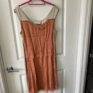Alberta Ferretti two-tone tank dress